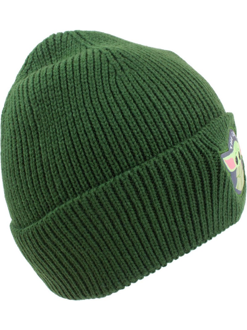 La Guerre des étoiles: The Mandalorian - Bonnet motif Grogu motif/style Badge (Grogu) Vert - Kiabi