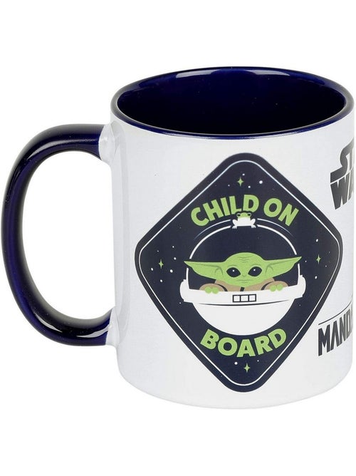 La Guerre des étoiles: The Mandalorian - Mug motif Bébé Yoda CHILD ON BOARD (Bébé Yoda) - Kiabi