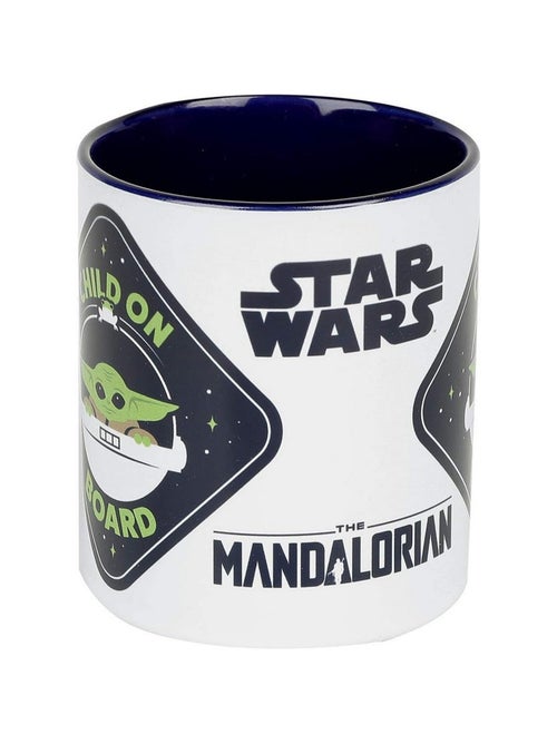 La Guerre des étoiles: The Mandalorian - Mug motif Bébé Yoda CHILD ON BOARD (Bébé Yoda) - Kiabi