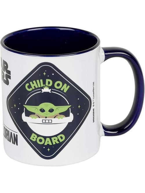 La Guerre des étoiles: The Mandalorian - Mug motif Bébé Yoda CHILD ON BOARD (Bébé Yoda) - Kiabi