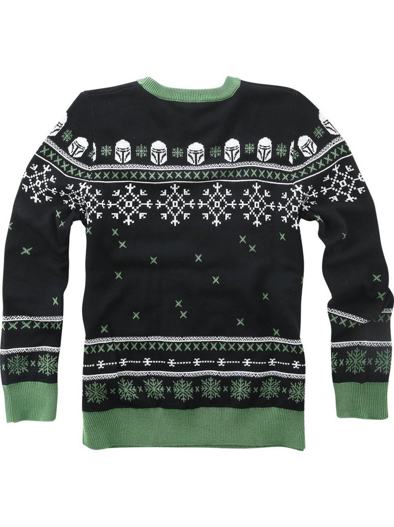 La Guerre des étoiles The Mandalorian - Sweat Noël motif/style L´Enfant (Grogu) Noir Vert - Kiabi