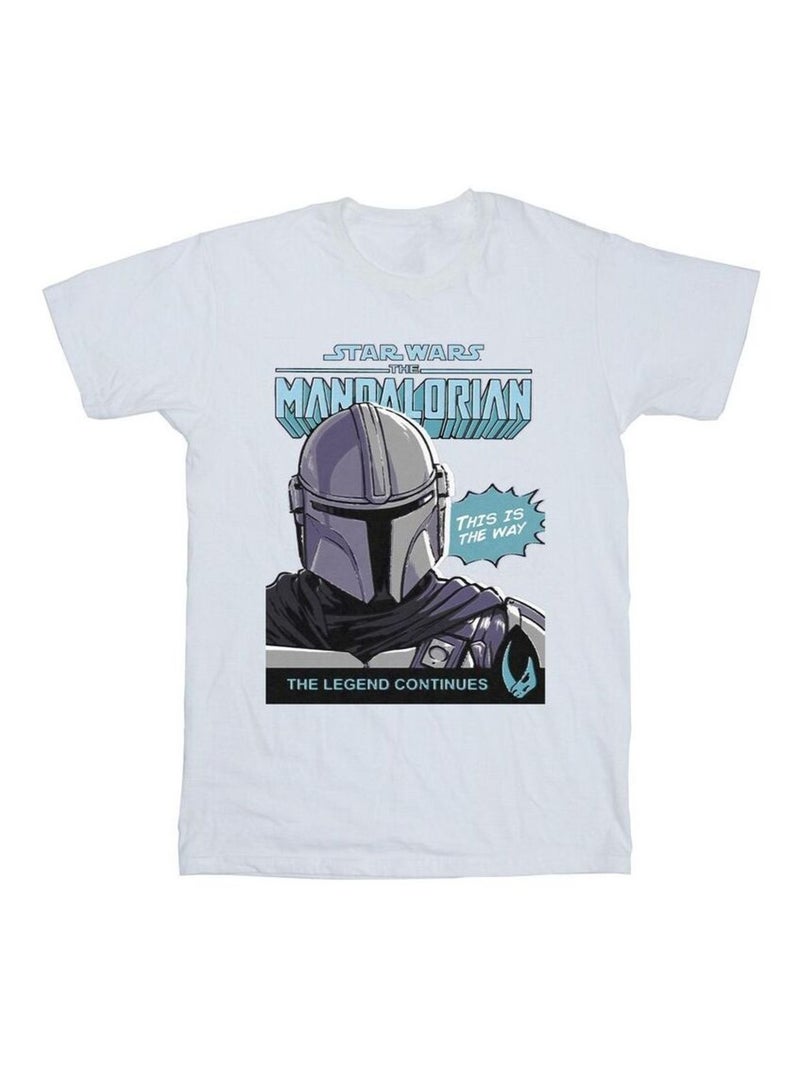La Guerre des étoiles The Mandalorian - T-shirt Blanc - Kiabi