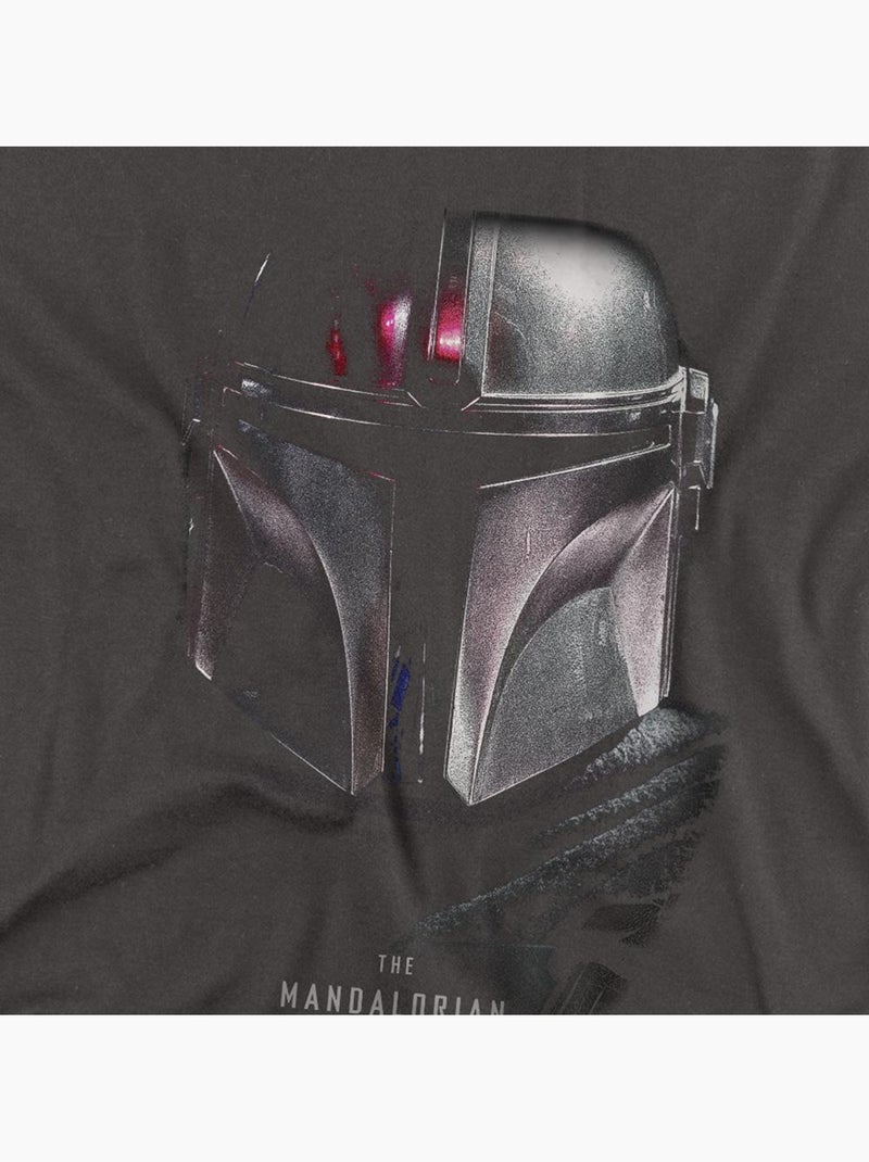 La Guerre des étoiles The Mandalorian - T-shirt manches longues motif/style Ombre (Mandalorien) Gris Noir - Kiabi