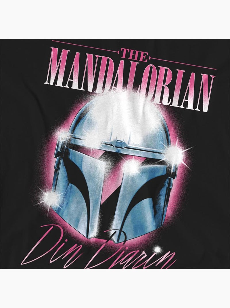 La Guerre des étoiles: The Mandalorian - T-shirt motif/style casque DIN DJARIN S Noir - Kiabi