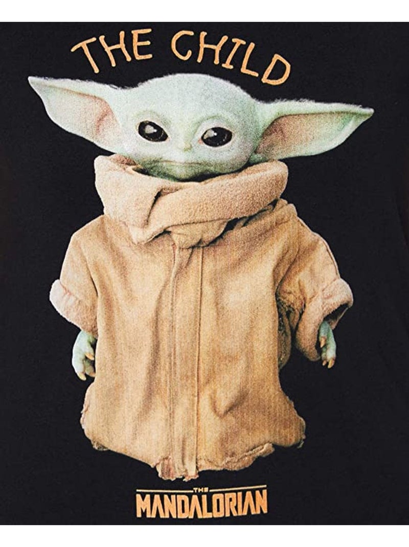 La Guerre des étoiles The Mandalorian - T-shirt motif/style L´Enfant (Grogu) Noir - Kiabi