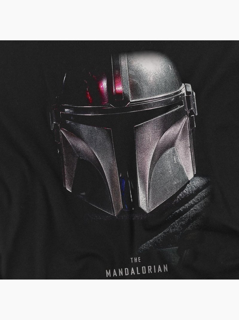 La Guerre des étoiles The Mandalorian - T-shirt motif/style Ombre (Mandalorien) Noir - Kiabi