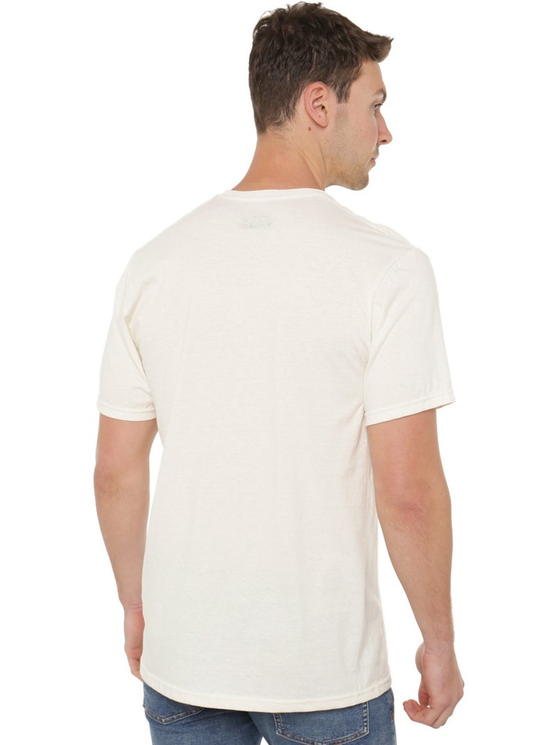 La Guerre des étoiles: The Mandalorian - T-shirt NO. IN GALAXY (Dark Vador) Blanc Beige - Kiabi