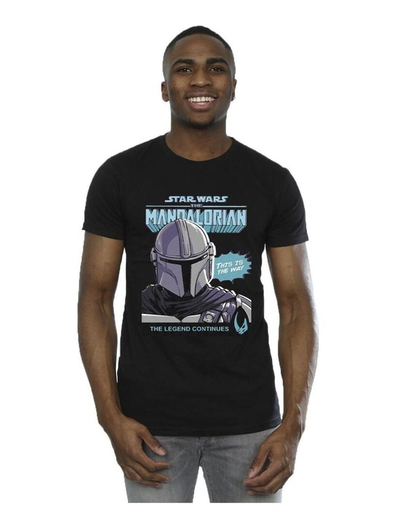La Guerre des étoiles The Mandalorian - T-shirt Noir - Kiabi