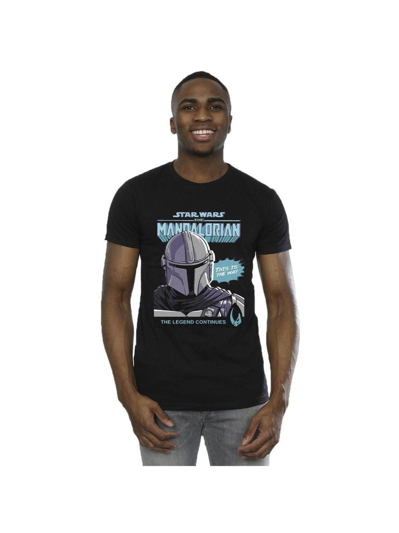 La Guerre des étoiles The Mandalorian - T-shirt Noir - Kiabi