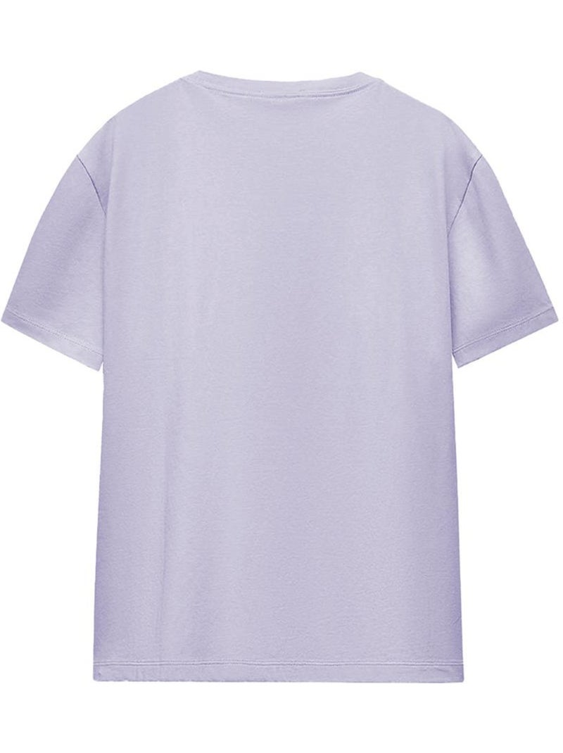 La Guerre des étoiles The Mandalorian - T-shirt TRYING TO BALANCE LIFE (Grogu) Violet clair - Kiabi