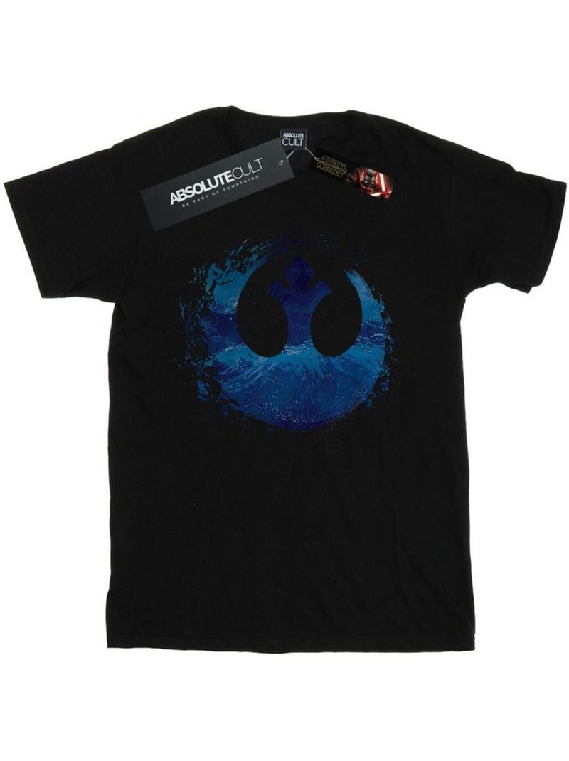 La Guerre des étoiles: The Rise of Skywalker - T-shirt RESISTANCE Noir - Kiabi
