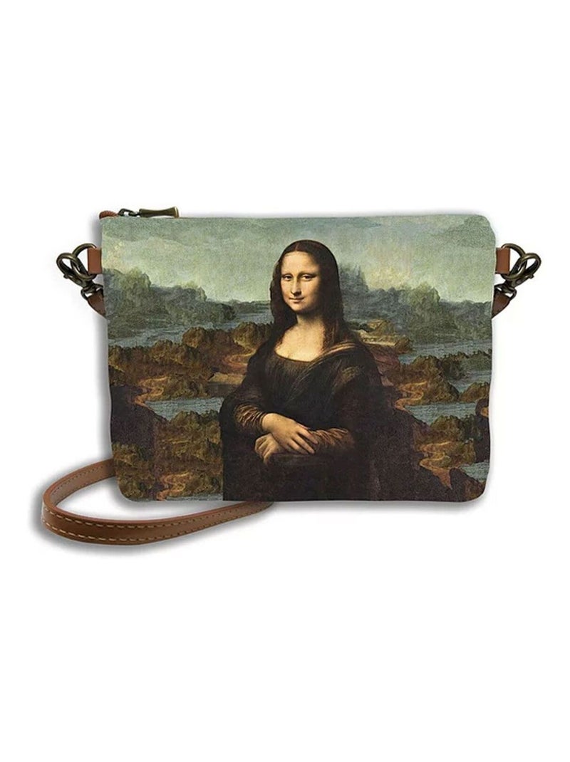La joconde de De vinci Sac avec bandoulière Marron - Kiabi