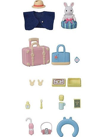 La maman lapin neige et sa valise de weekend - sylvanian families - 5641