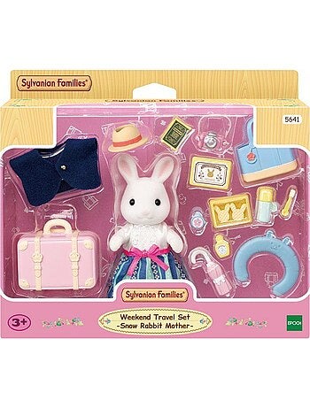 La maman lapin neige et sa valise de weekend - sylvanian families - 5641