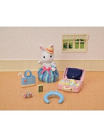 La maman lapin neige et sa valise de weekend - sylvanian families - 5641