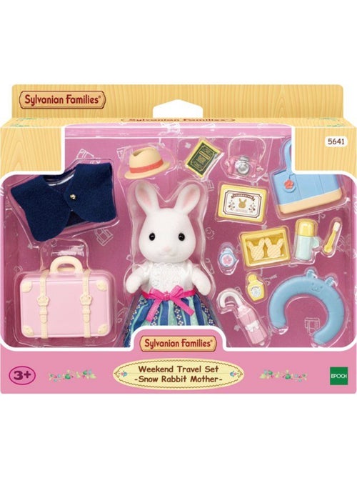 La maman lapin neige et sa valise de weekend - sylvanian families - 5641 - Kiabi