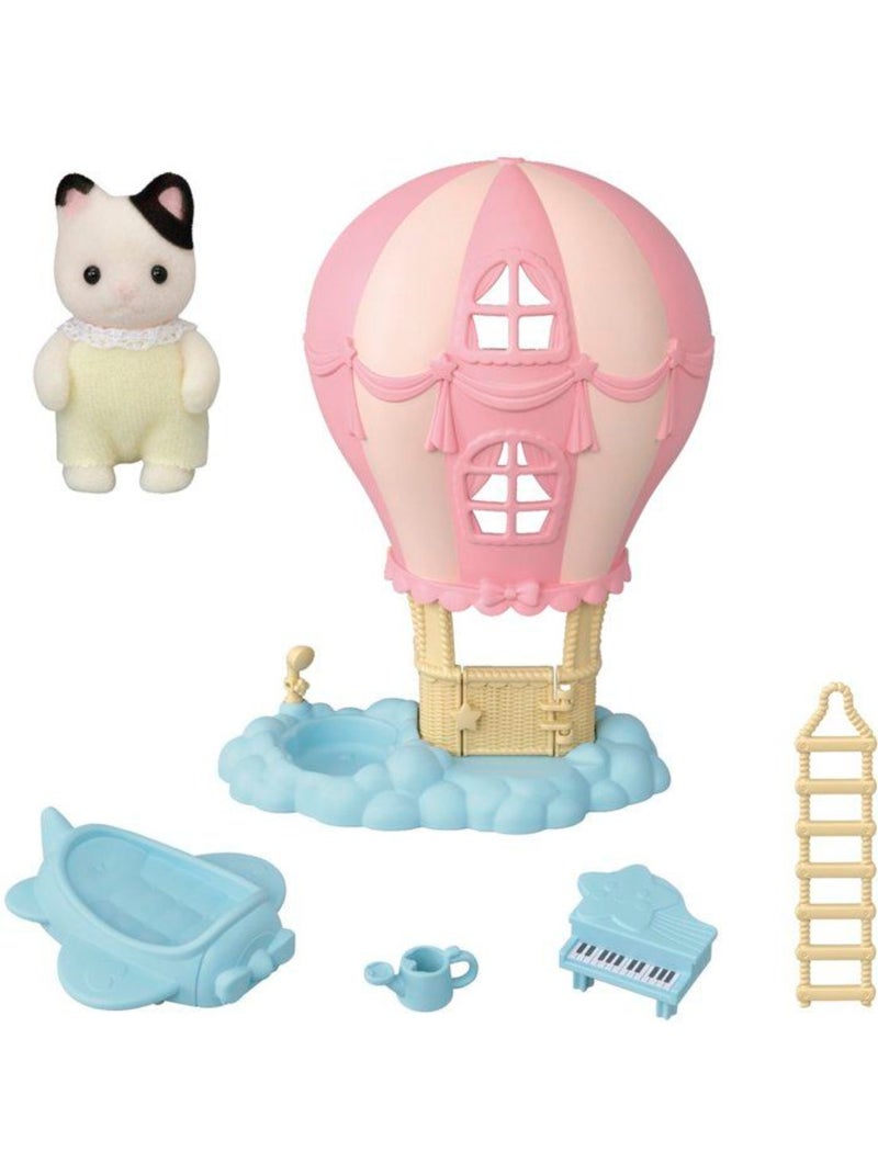 La montgolfière des bébés - sylvanian families - 5527 Jaune - Kiabi
