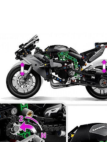 La moto Kawasaki Ninja H2R
