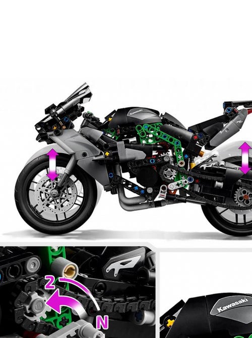 La moto Kawasaki Ninja H2R - Kiabi