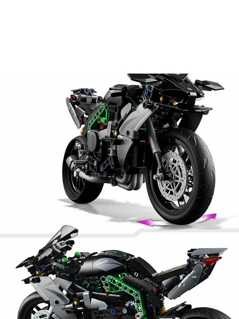 La moto Kawasaki Ninja H2R Noir - Kiabi