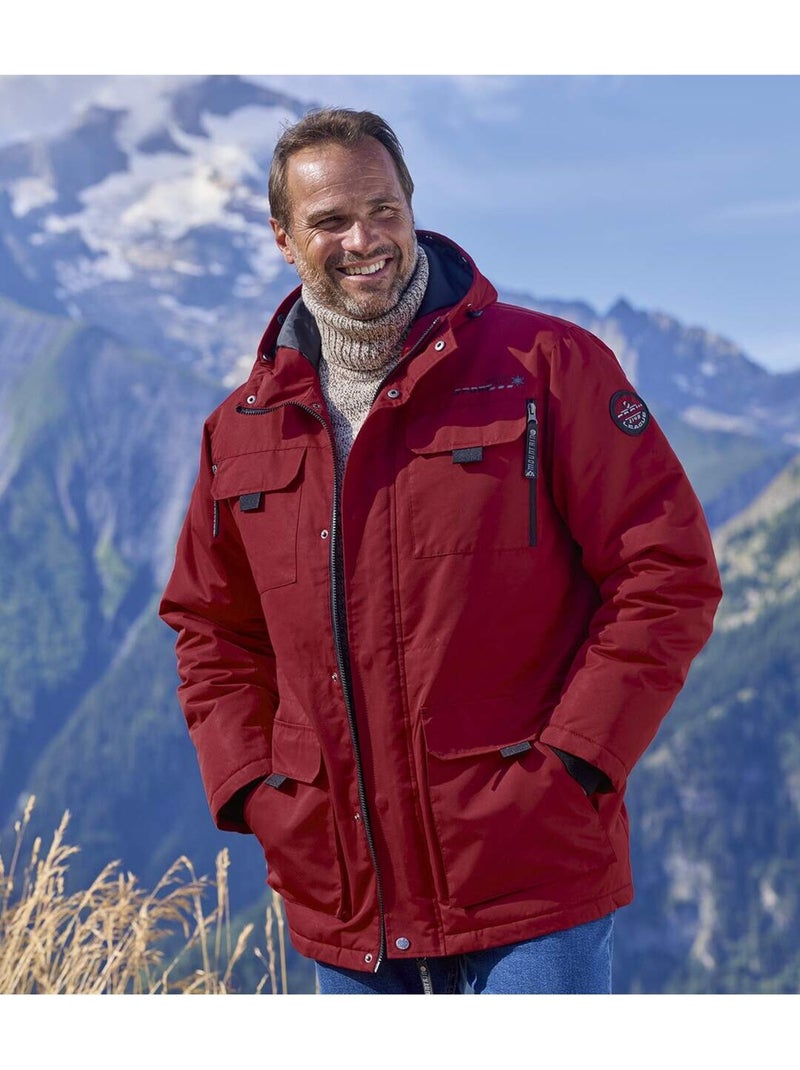 La parka grand froid à capuche fausse fourrure  - atlas for men Bordeaux - Kiabi