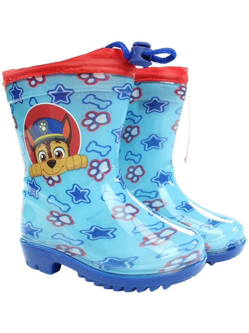 Bottes De Pluie Pat Patrouille Pour Garçon - Semelle Antidérapante, Taille 27 - Licence Officielle Nickelodeon