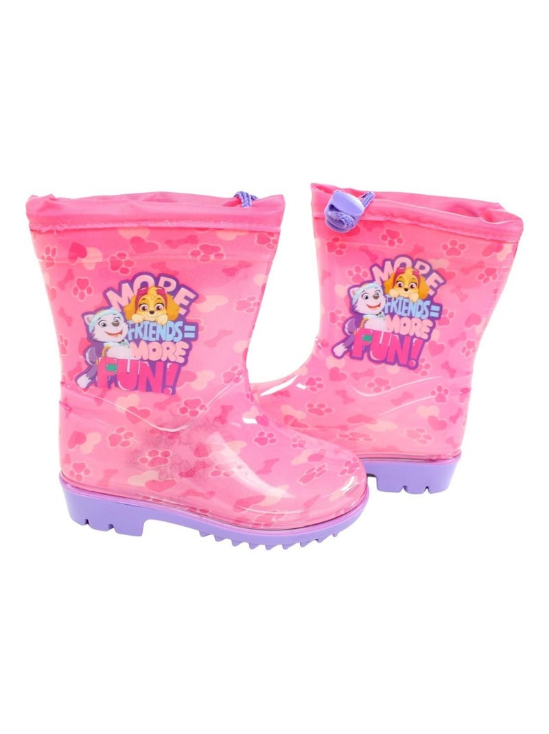 La Pat' Patrouille - Bottes imprimé La Pat' Patrouille Rose - Kiabi