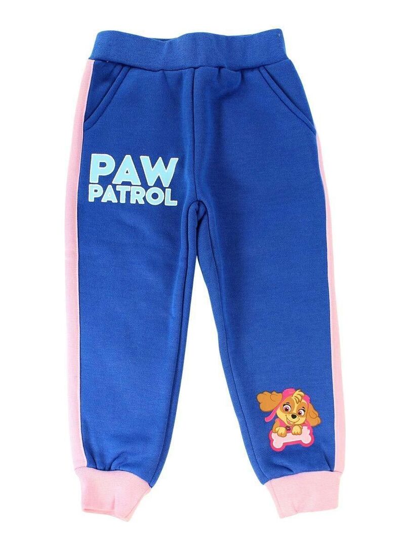 La Pat' Patrouille - Pantalon De Jogging fille imprimé La Pat' Patrouille Bleu - Kiabi