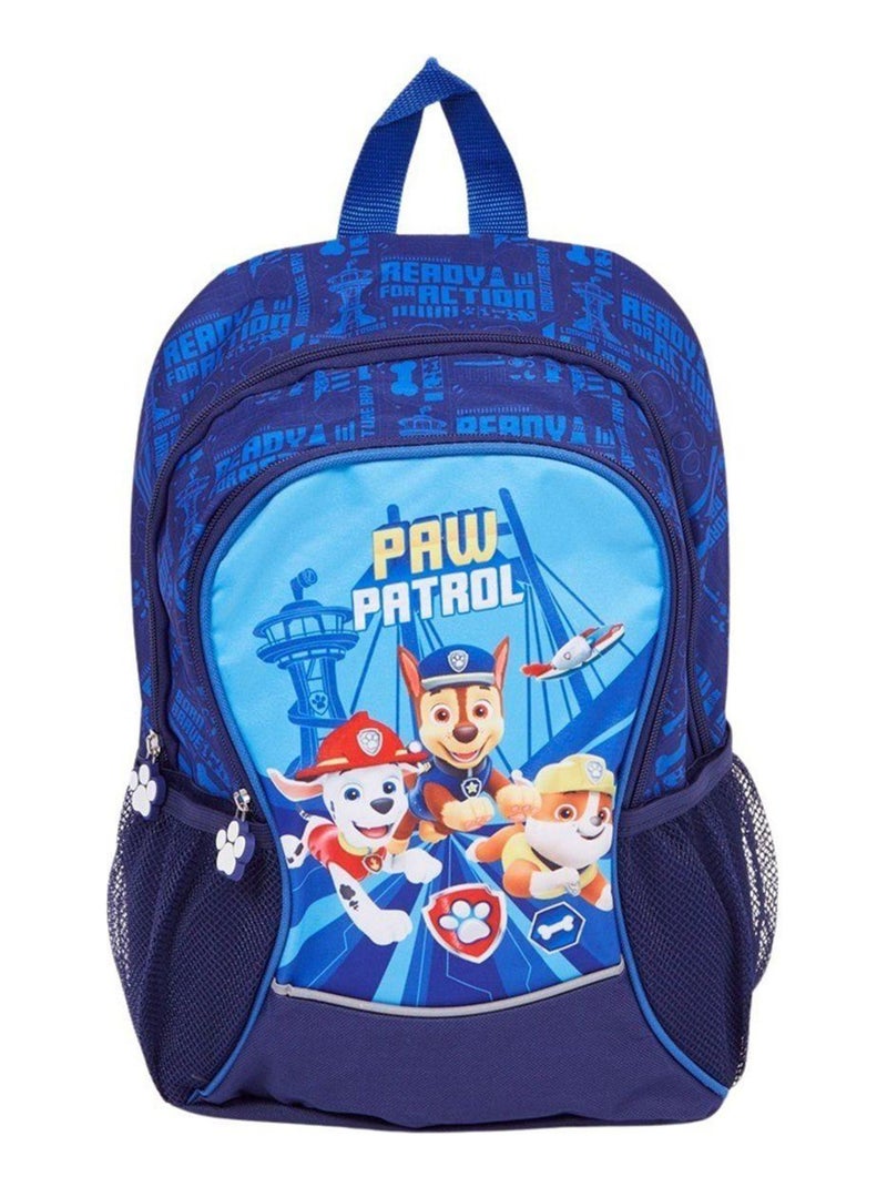 La Pat' Patrouille - Sac à Dos imprimé La Pat' Patrouille 38x22x12 cm Bleu marine - Kiabi