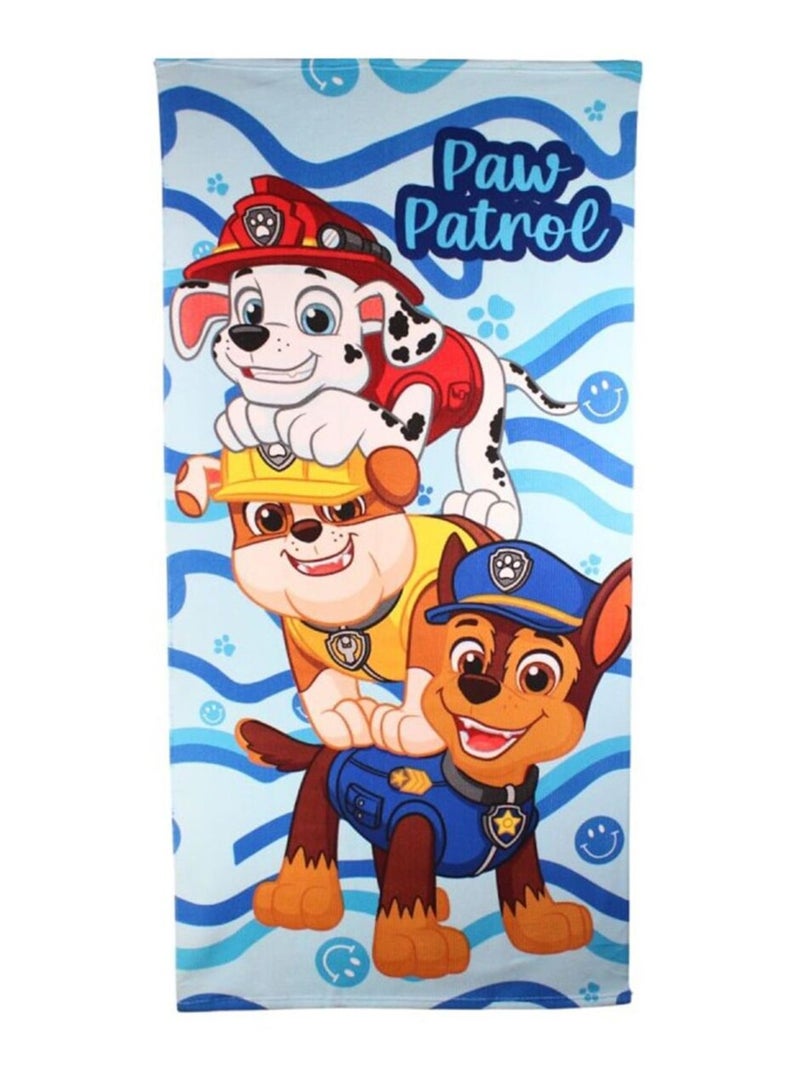 La Pat' Patrouille - Serviette imprimé La Pat' Patrouille Bleu - Kiabi