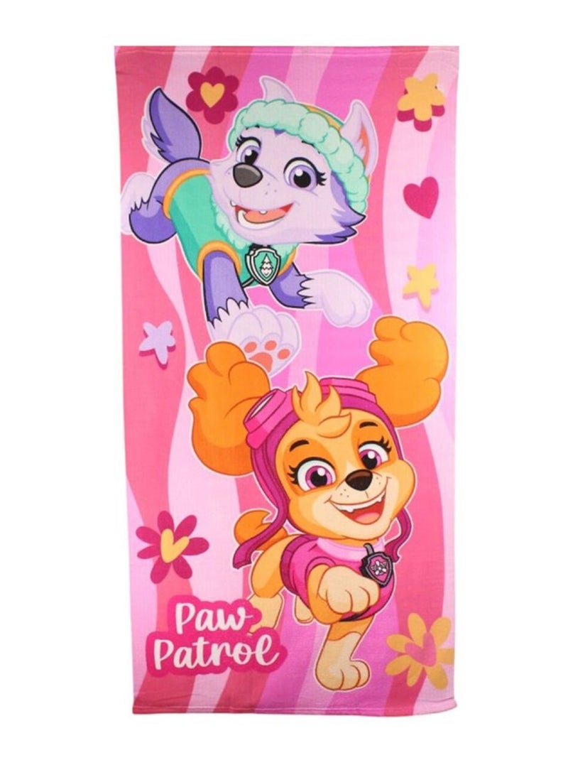 La Pat' Patrouille - Serviette imprimé La Pat' Patrouille Rose - Kiabi