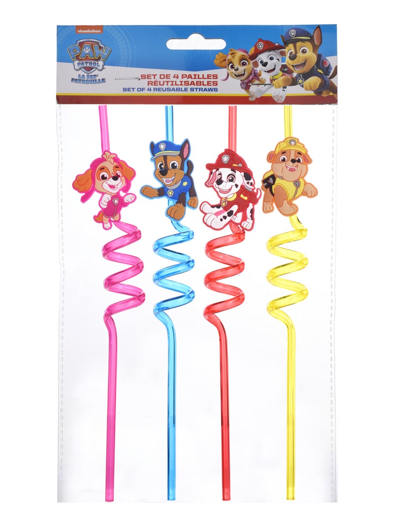 La Pat Patrouille - Set de 4 Pailles N/A - Kiabi