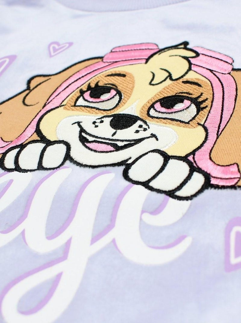 La Pat' Patrouille - Sweat fille imprimé La Pat' Patrouille Mauve - Kiabi