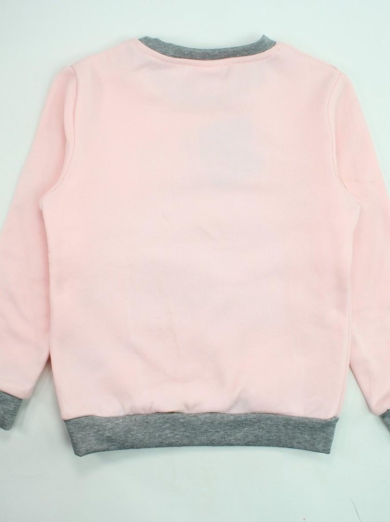 La Pat' Patrouille - Sweat fille imprimé La Pat' Patrouille Rose - Kiabi