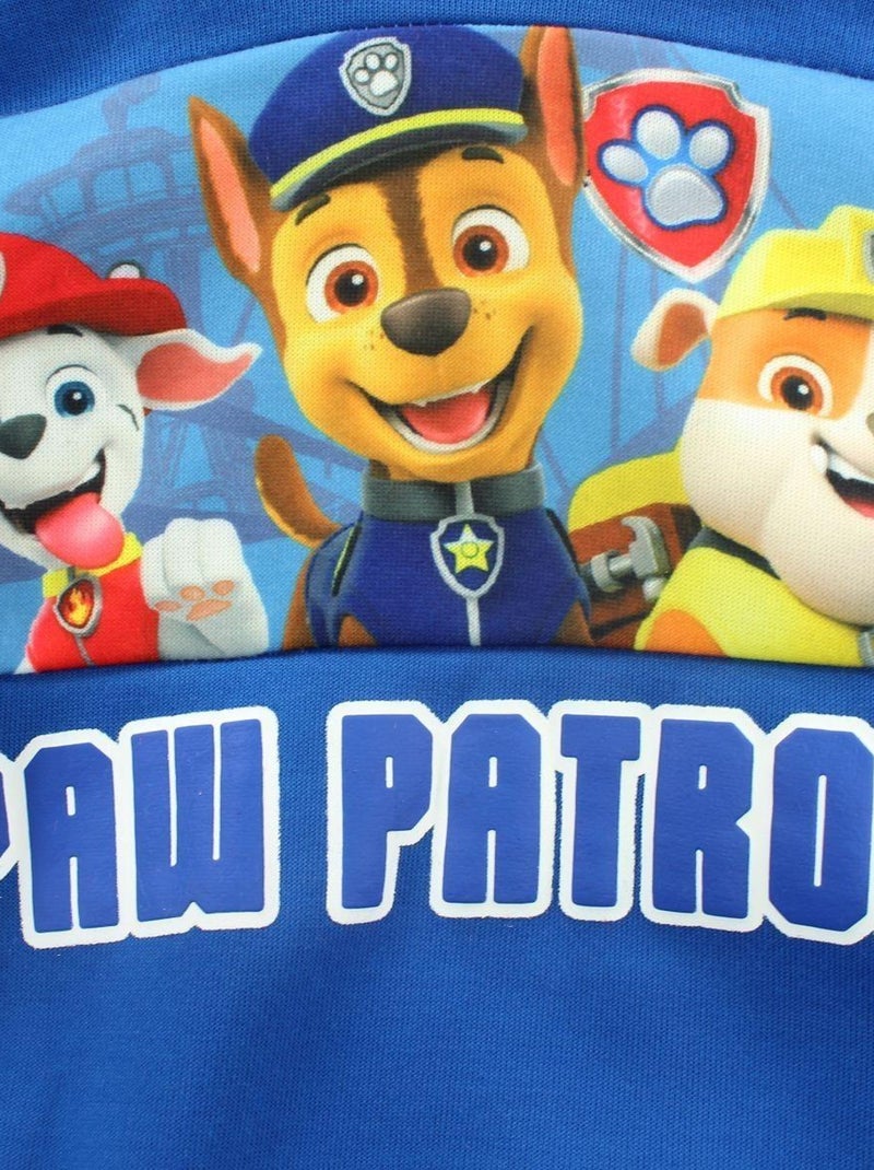 La Pat' Patrouille - Sweat garçon imprimé La Pat' Patrouille en coton Bleu - Kiabi
