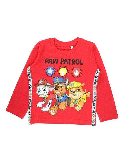 La Pat' Patrouille - T-shirt garçon imprimé La Pat' Patrouille en coton - Kiabi