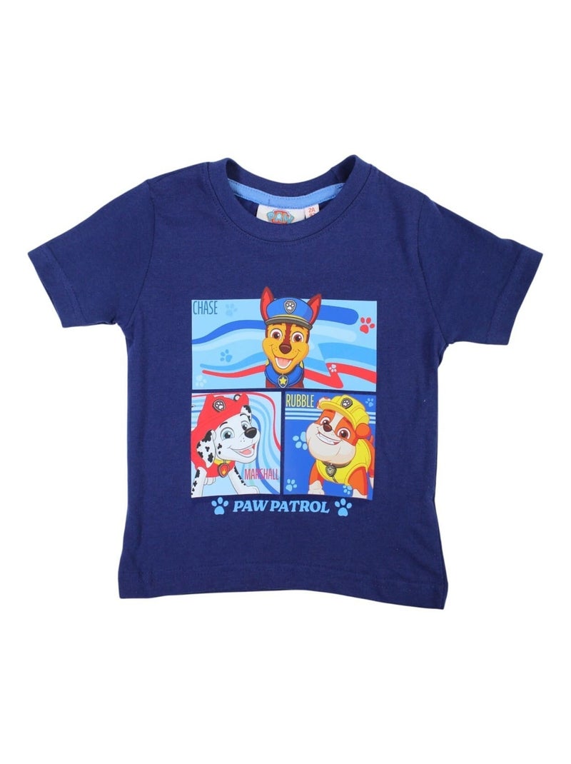 La Pat' Patrouille - T-shirt imprimé La Pat' Patrouille en coton Bleu marine - Kiabi