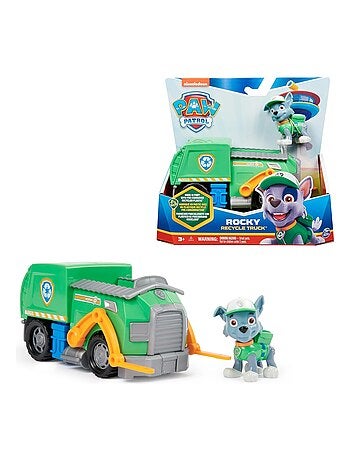 La Pat Patrouille Camion de recyclage avec la figurine de Rocky
