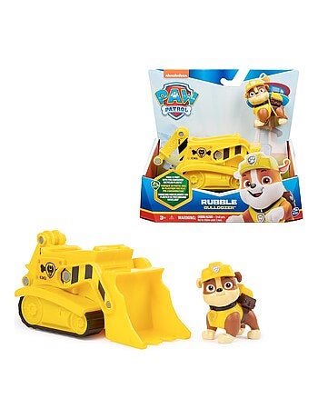 La Pat Patrouille Véhicule de chantier avec la figurine de Rubble