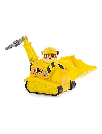 La Pat Patrouille Véhicule de chantier avec la figurine de Rubble