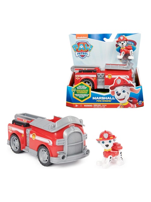 La Pat Patrouille Véhicule de pompiers avec la figurine de Marshall - Kiabi