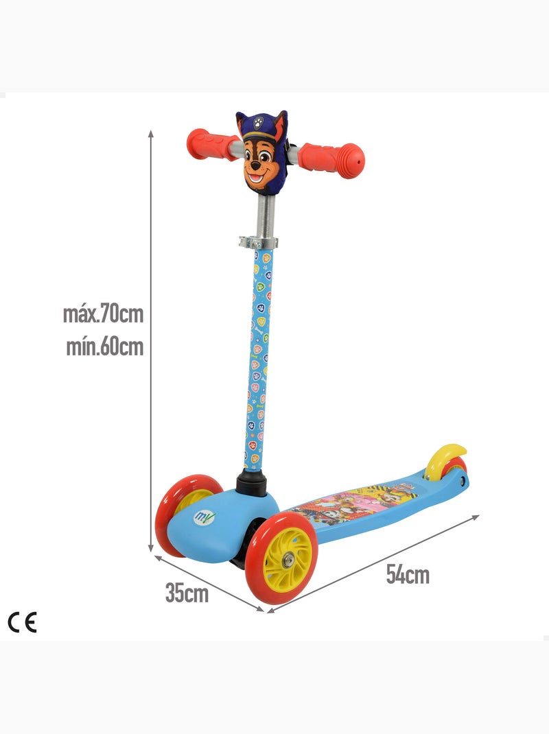 La patrulla canina scooter pour enfants à 3 roues avec poche frontale chase N/A - Kiabi