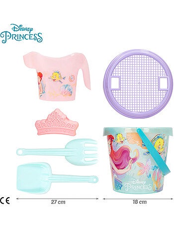 La petite sirène ensemble seau de plage avec accessoires serviette et sac
