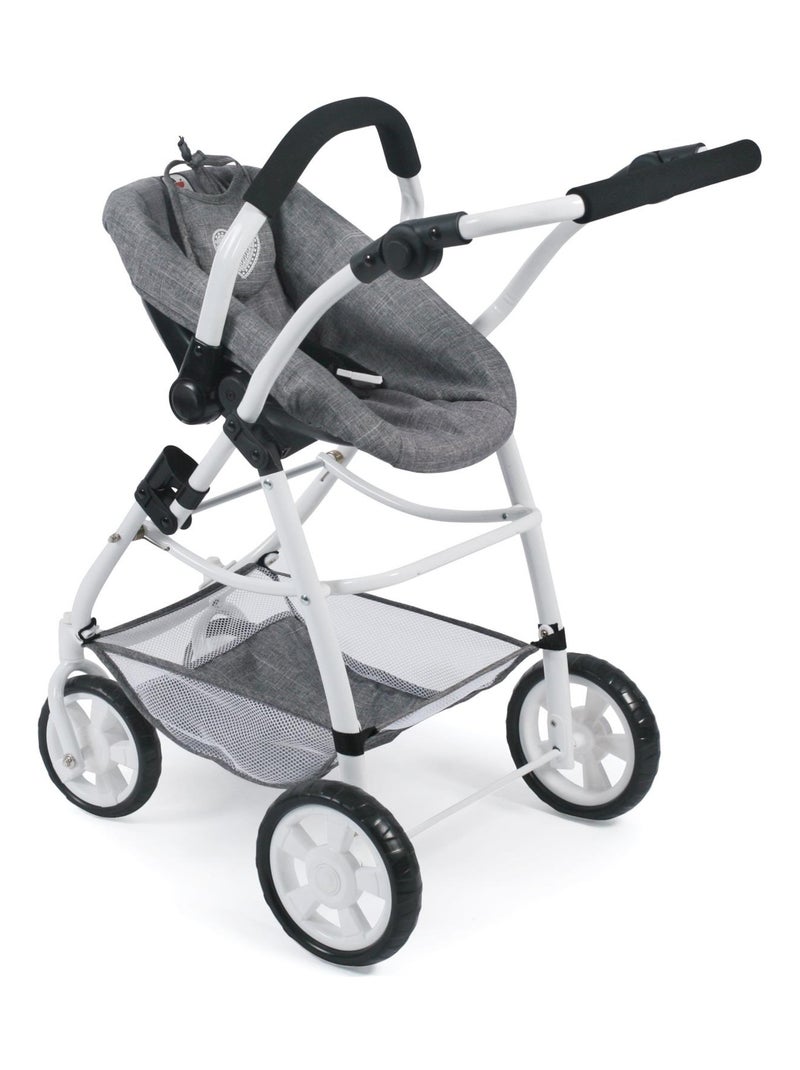 La poussette combinée 3 en 1 EMOTION "ALL IN" pour poupées - Coloris 76 Gris - Kiabi