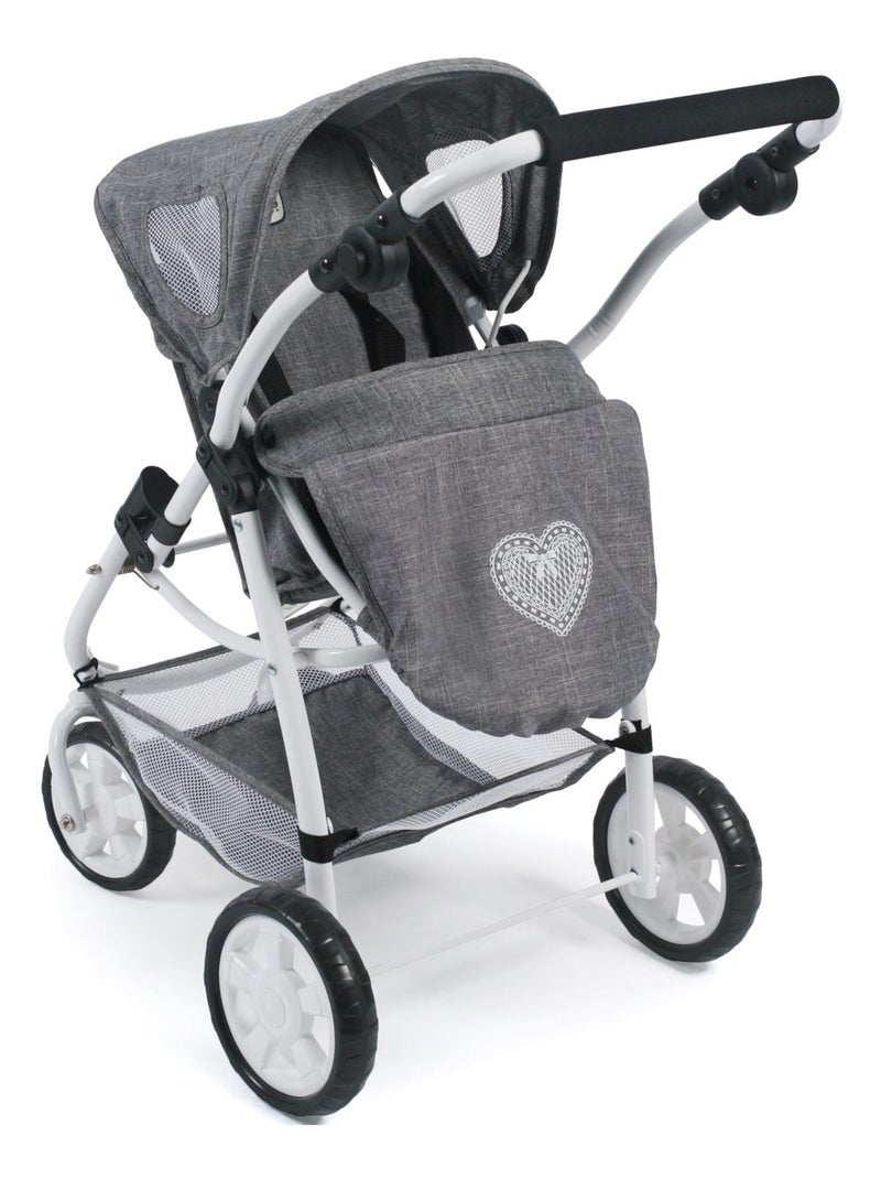 La poussette combinée 3 en 1 EMOTION "ALL IN" pour poupées - Coloris 76 Gris - Kiabi