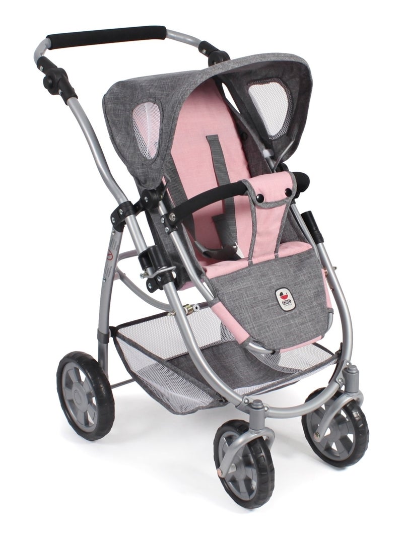 La poussette combinée pour poupée 3 en 1 EMOTION "ALL IN" - Coloris 15 Gris Rose - Kiabi