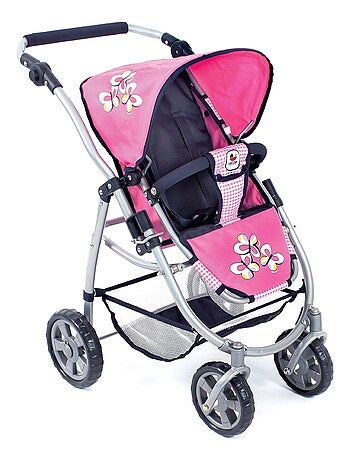 La poussette pour poupée combinée 3 en 1 EMOTION "ALL IN" - Marine et rose