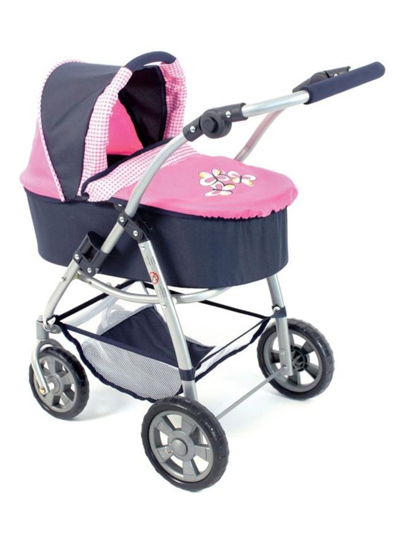 La poussette pour poupée combinée 3 en 1 EMOTION "ALL IN" - Marine et rose Rose - Kiabi