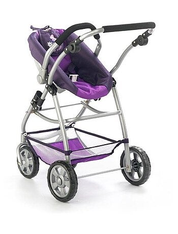 La poussette pour poupée combinée 3 en 1 EMOTION "ALL IN" - Violet