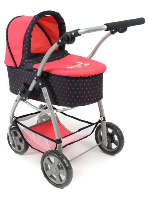 La poussette pour poupées, combinée 3 en 1 EMOTION "ALL IN" - Corail à pois - Kiabi